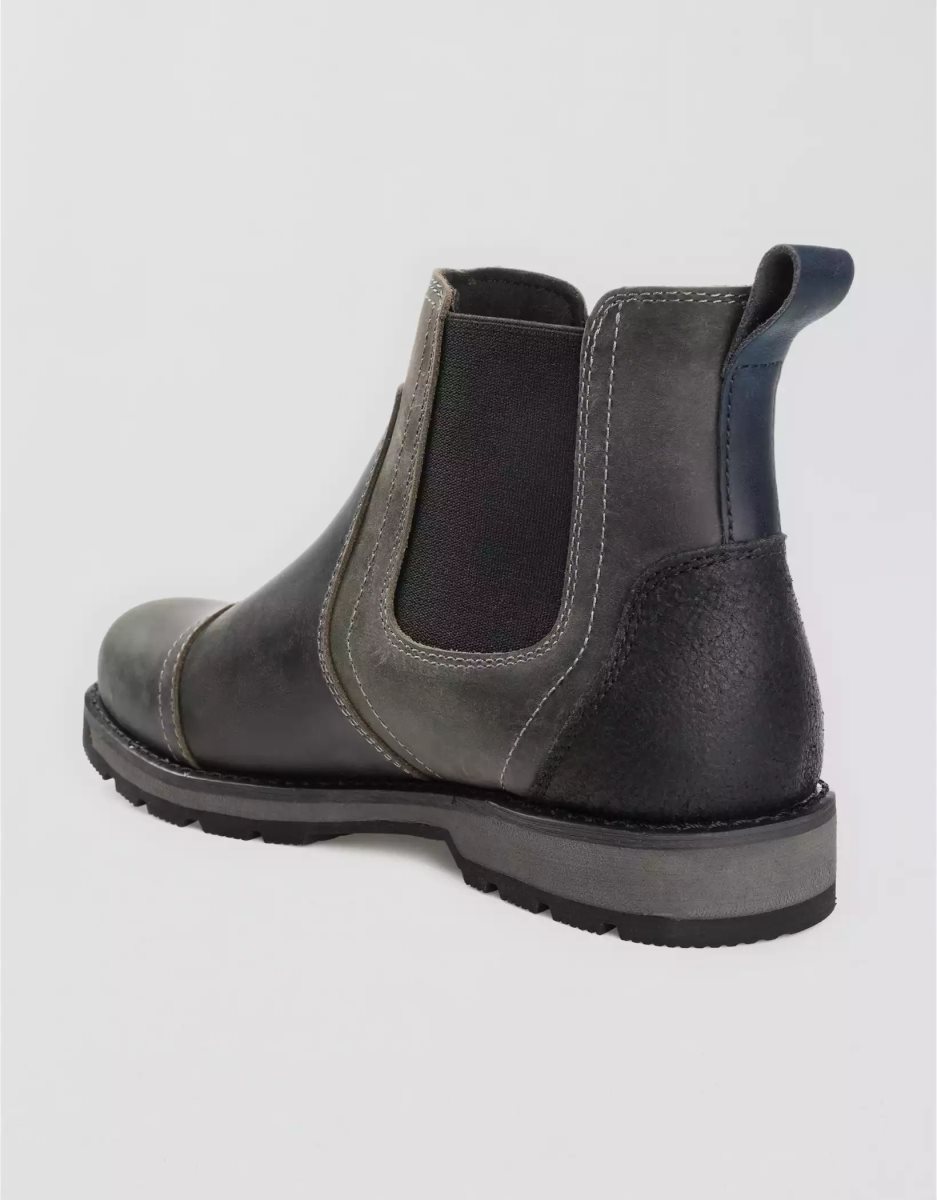 Bottes American Eagle Territory Holloway Chelsea Noir Homme | NPC-28272215